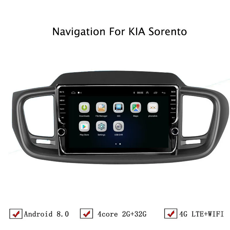 10 1 &quotAndroid 6 0/8 Автомобильная dvd-навигационная система для Kia Sorento 2015 2016 Автомобиль