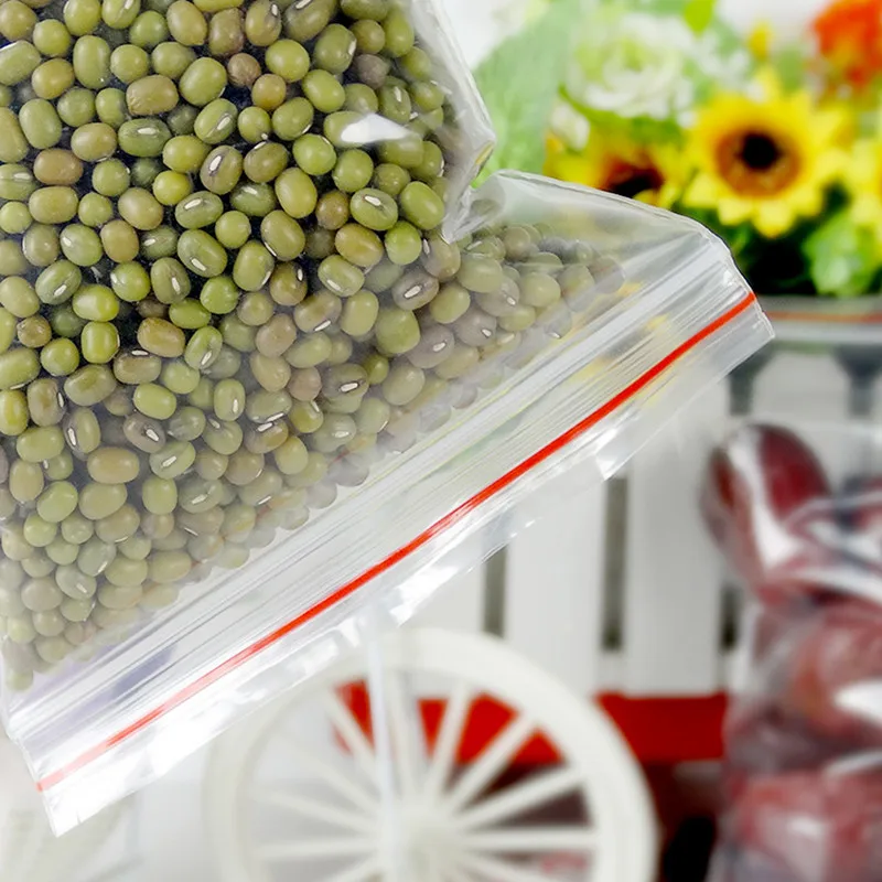 100 шт./лот 5*7 см самозапечатывающиеся пакеты с застежкой молнией пластиковые для