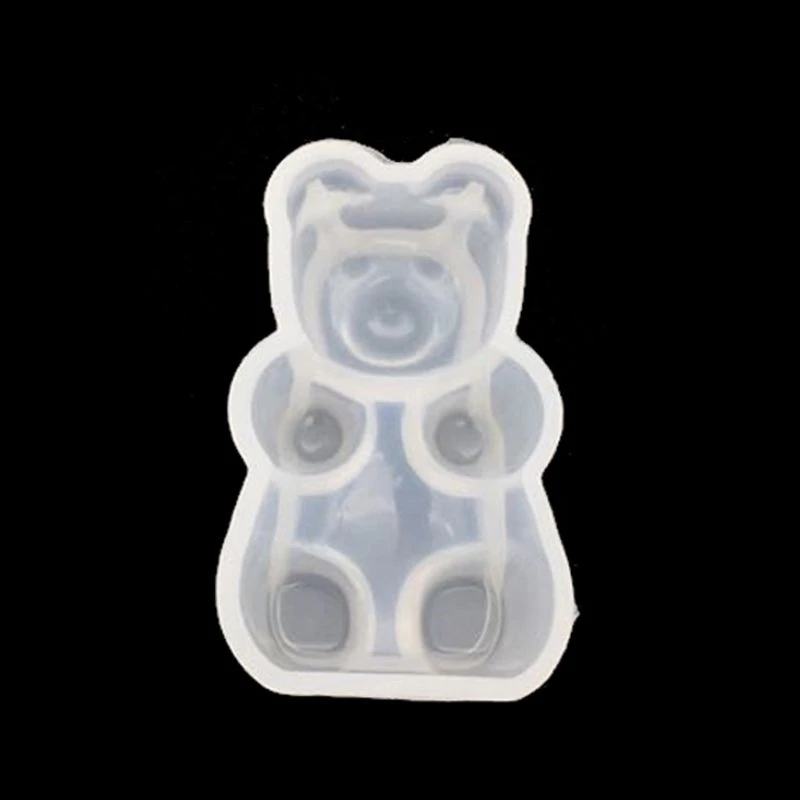 L Gummy медведь конфеты силиконовые формы торт Шоколадный помадка смолы кулон ювелирные изделия DIY - Цвет: L