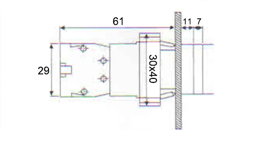 XB2 BW3361 BW3462 BW3561 BW8365 BW8465 двойной квадратный/Одноместный Круглый с подсветкой