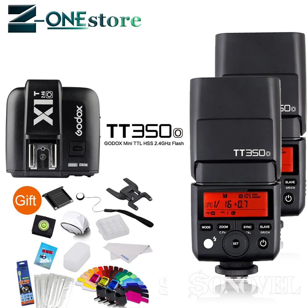 Godox Mini Speedlite 2 * TT350O вспышка для камеры TTL HSS GN36 + X1T O триггер Olympus/Panasonic беззеркальная