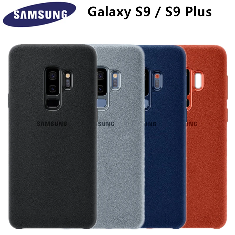 100% Оригинальный чехол Samsung Galaxy S9 / Plus кожаный для защиты от падения противоударный
