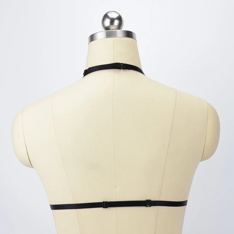 Sexy Cupless Bra Fetish Wear Body Harness Belt Women Crop Top Bondage Gothic Open Chest Cage Style O0550 | Женская одежда