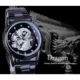 Forsining Silver Dragon Skeleton Automatic Mechanical Watches Crystal Stainless Steel Strap Wrist Watch Men's Clock Waterproof Other Image