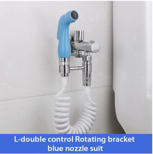 L-Rotating B set Handheld Toilet bidet sprayer set Kit Hand Bidet faucet for Bathroom hand sprayer shower head self cleaning - Цвет: L-Rotating B set