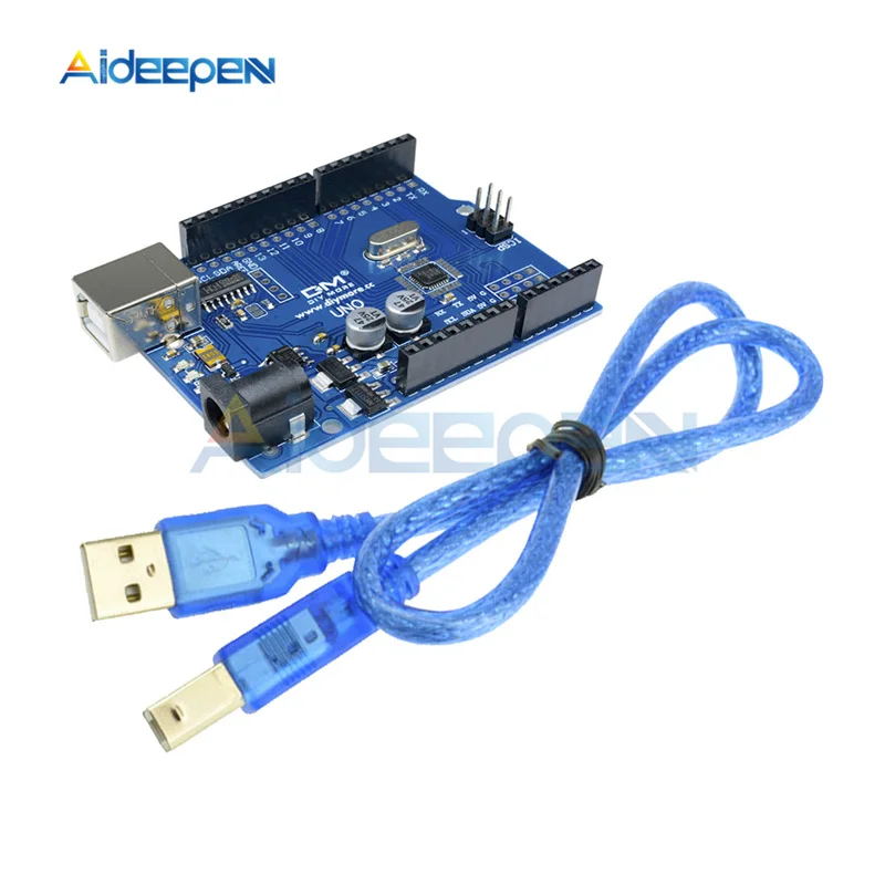 UNO R3 макетная плата ATMEGA328P-16AU CH340 CH340G Micro/Mini/type B USB с usb-кабелем для Arduino UNO R3 - Цвет: Type B With Cable