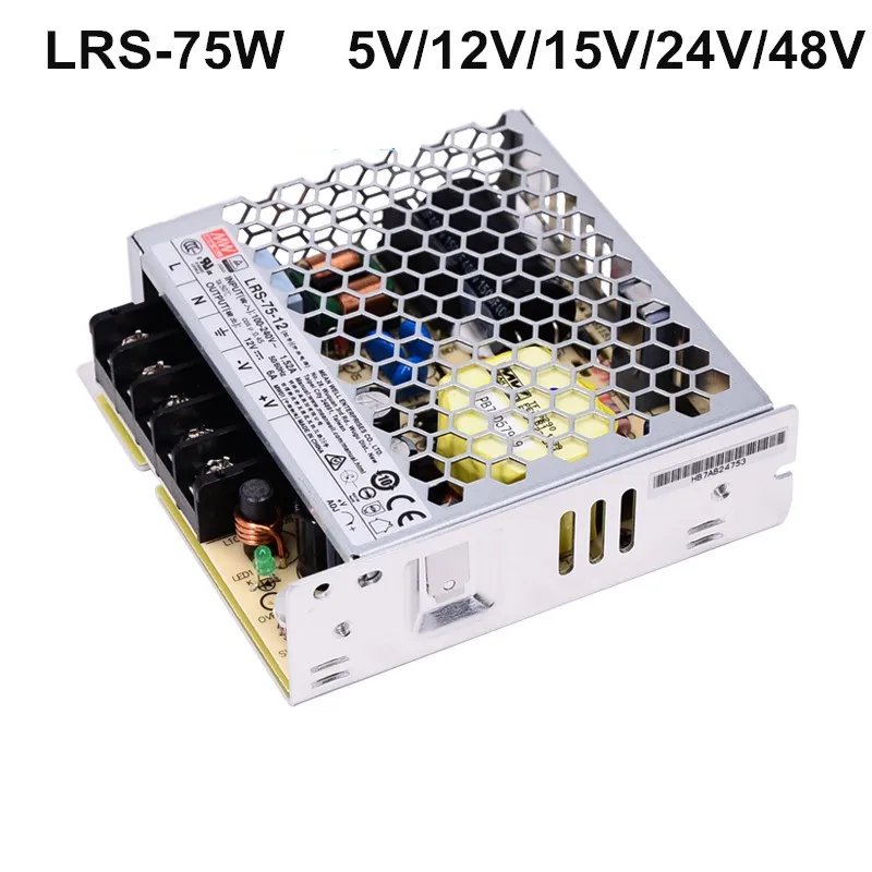 MEANWELL LRS 75 DC5V 12V 24V 48V импульсный источник питания 85 264VAC вход Meanwell 15V Драйвер для