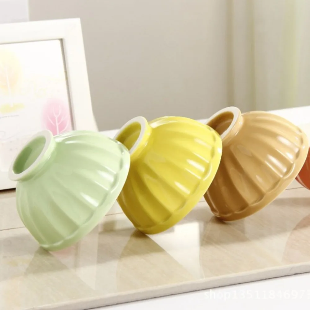 

New 2016 Zakka Cute candy colored ceramic bowls/High-grade temperature glaze bowl sets/Children bowl gifts/Home deocraiton