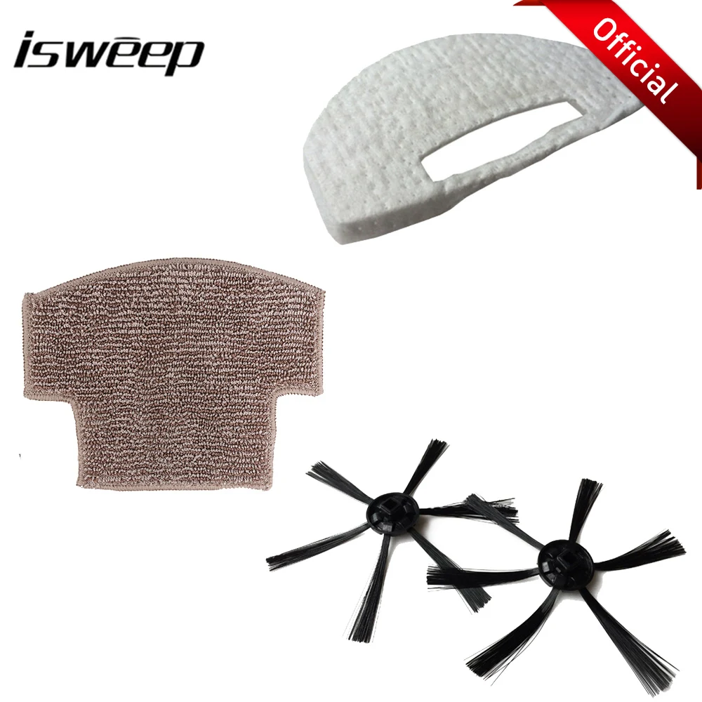 ISWEEP S320 2 шт. боковая щетка + 1 фильтр Швабра сменный комплект для Запчасти