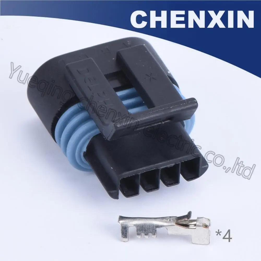 Черный 4-контактный автомобильный водонепроницаемый разъем гнездовой 1 5 efi серии