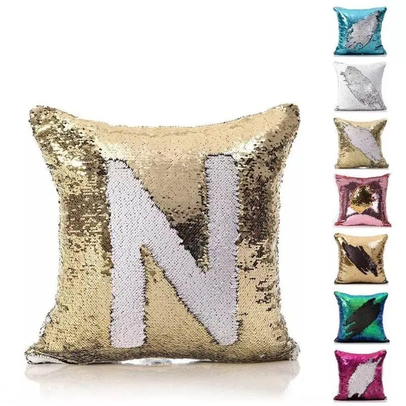 Новинка 2017 года два-Русалка блесток Подушки Детские DIY декоративные Цвет