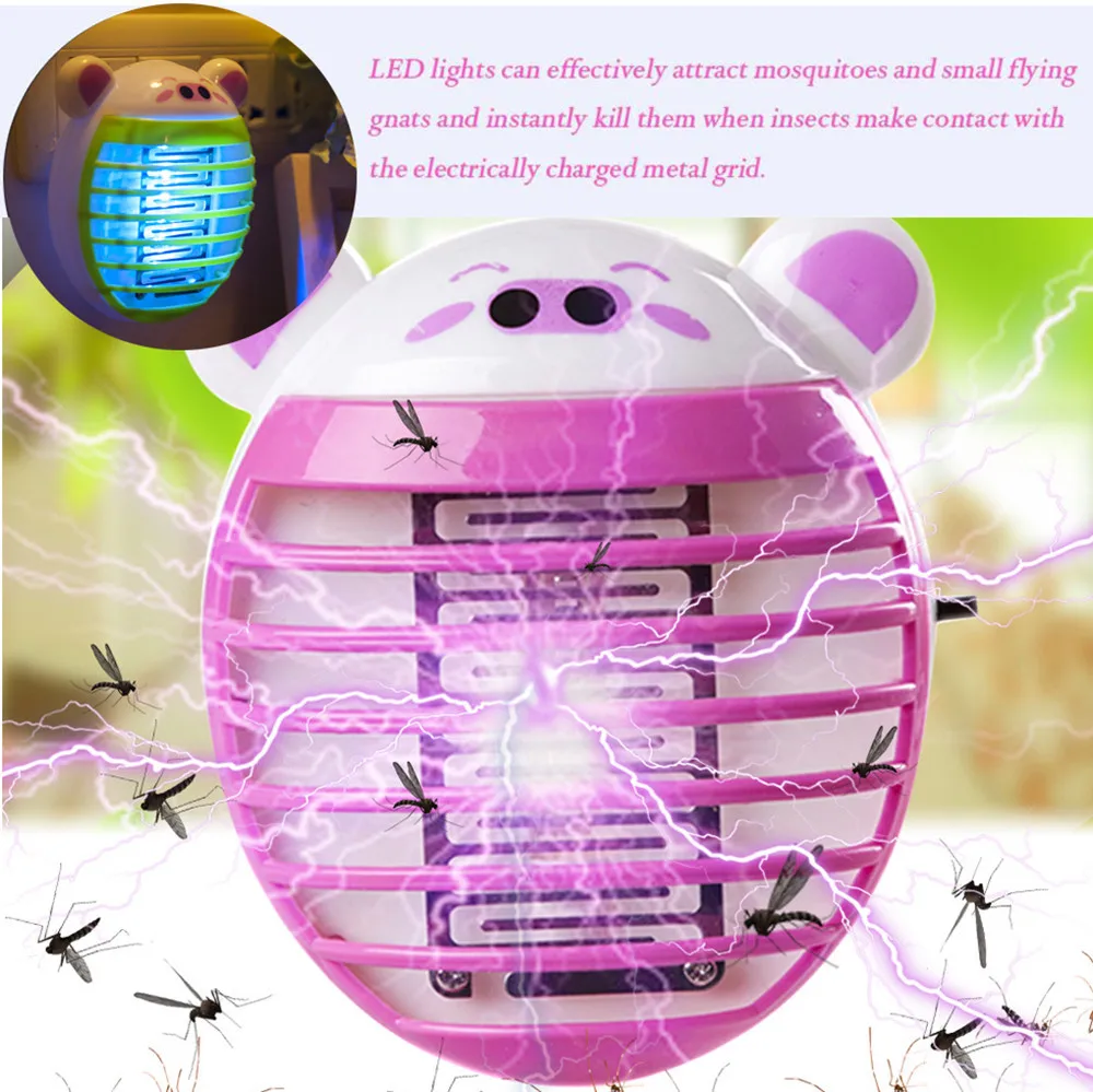 Светодиодная розетка электрическая москитная ловушка для насекомых Zapper ночные