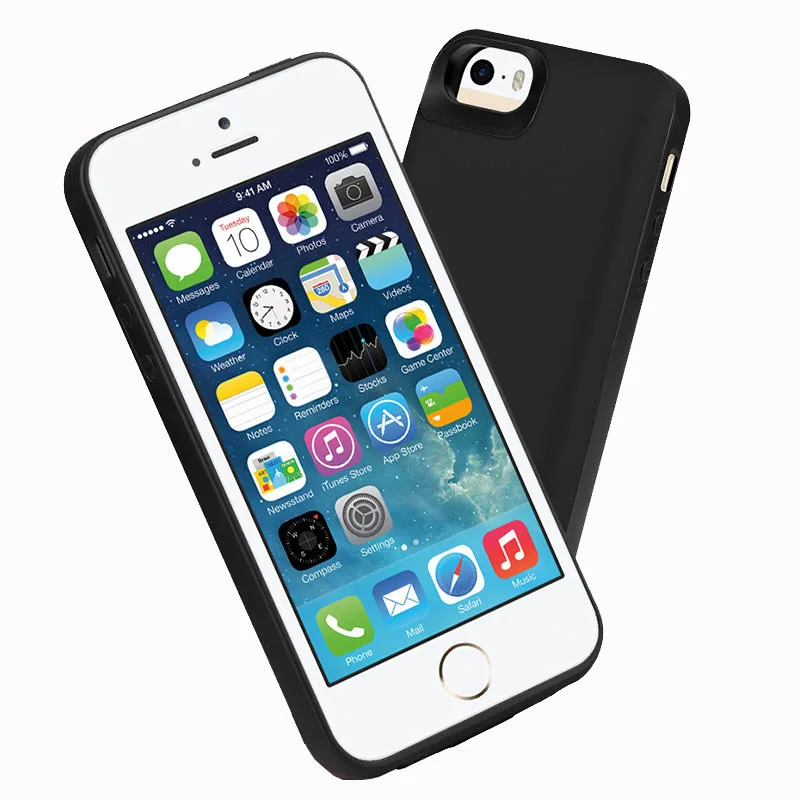 For iphone 5 Battery Case 4000 Mah Backup Cover Smart Charge Power Bank For iphone 5 5S SE Battery Case