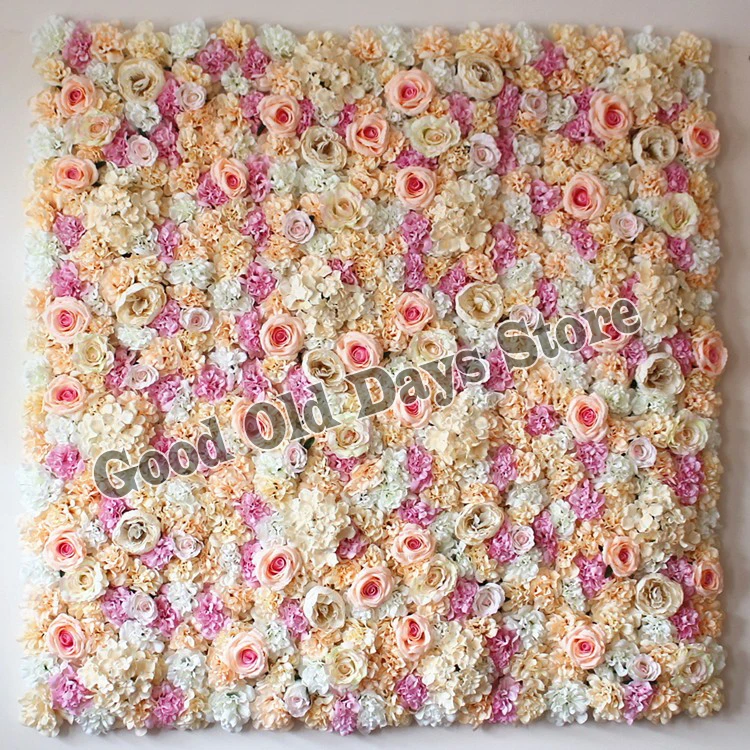 

7.9ft x 7.9ft Artificial Silk Rose Flower Wall Decoration Decorative Silk Hydrangea Wedding Decoration Backdrop wholesale