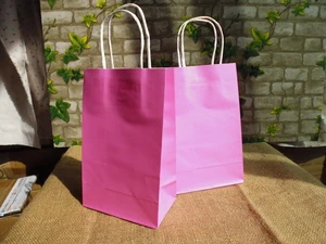 No2 Hot Pink Классика! 10 цветов s(30 шт./лот) в горошек бумажный пакет с ручками, конфетный вечерние партии пользу мешок вечерние партии бумажный подарочный пакет 21x13x8 см - Цвет: No2 Hot Pink
