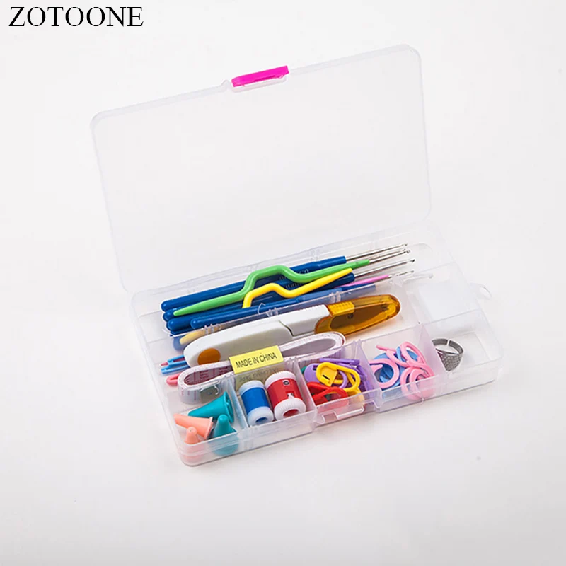 ZOTOONE синей ручкой из кружев кроше с крюк швейная фурнитура Вязание маркеры
