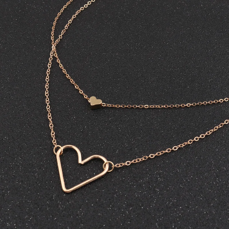 Tenande горячая Распродажа золотой цвет двойной слой эффектные полые блестки любовь