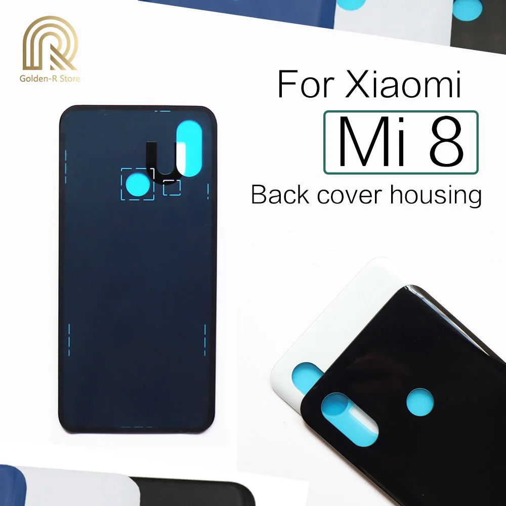 Оригинал для Xiaomi Mi8 крышка батареи Задняя стеклянная задняя дверь корпус чехол Mi 8