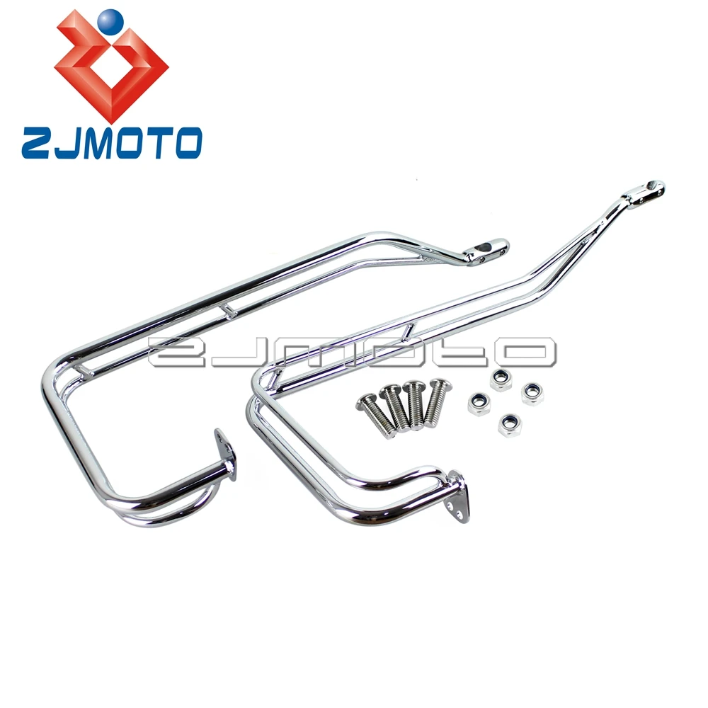 Мотоцикл двойной рельс защита седельной сумки комплект для Харлей FLHR Road King FLHTC FLHX