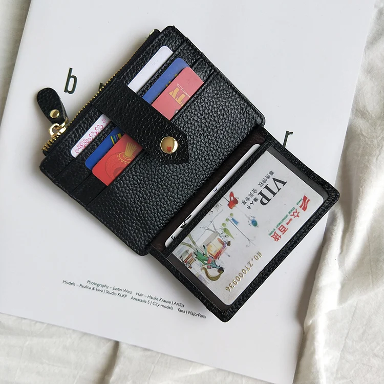 Genuine Leather Arlanfivis Small Fashion Bag Mini Wallet Muti Card Slots Credit Holder Large Capacity Coin Purse portfel | Багаж и сумки