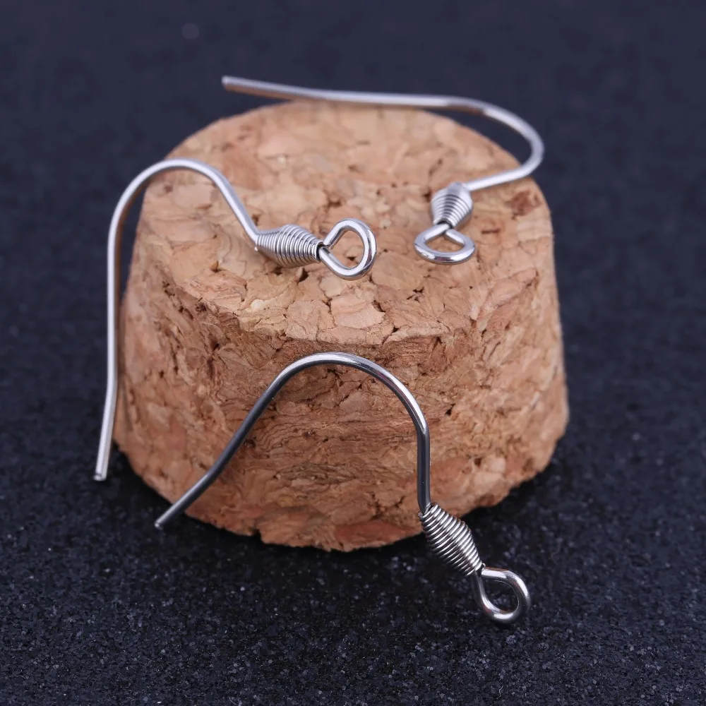 Reidgaller 50 шт. крючки для сережек из нержавеющей стали diy застежки для ушей фурнитура для изготовления ювелирных изделий