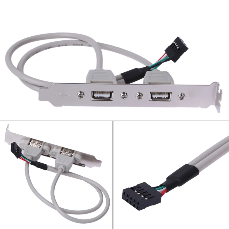 Высокое качество 9 дюймов материнская плата USB 2 0 кабель адаптер задняя панель