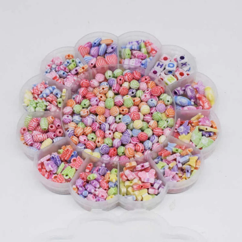 1 коробка креативных декоративно прикладного искусства для детей браслет