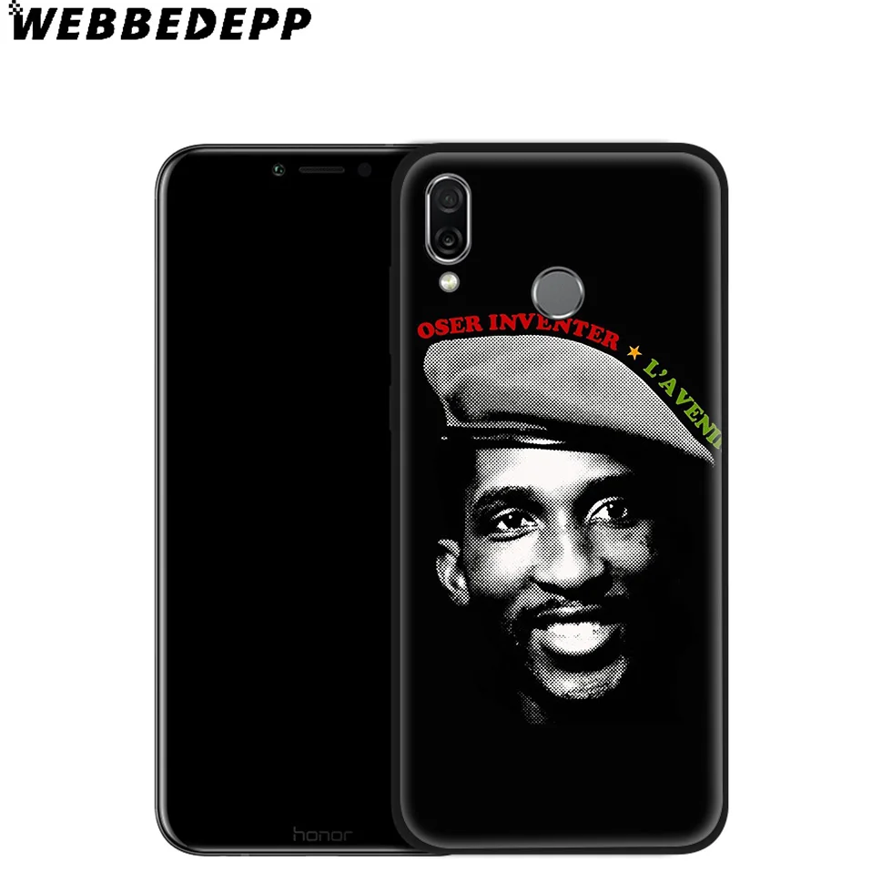 Мягкий чехол WEBBEDEPP Thomas Sankara Flag для Huawei P8 P9 P10 P20 P30 Lite Pro P Smart Z Plus 2019 Y6 Prime 2018 2017 Mini |