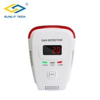 home gas leak alarm tester sensor combustible gases lpg natural gas detector with human voice led display explosive gas detector