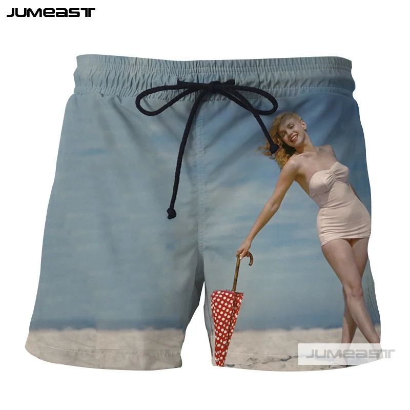 Jumeast модные 3D печатные сексуальные богини Мэрилин Монро короткие брюки