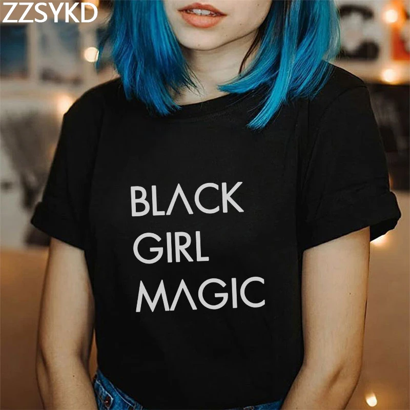 Футболка женская с принтом волшебных букв Модная приталенная Повседневная