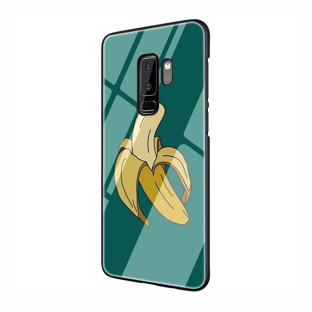 banana Tempered Glass Phone Cover Case for Samsung Galaxy S7 edge S8 9 10 Note 8 9 10 Plus A10 20 30 40 50 60 70 - Цвет: G8