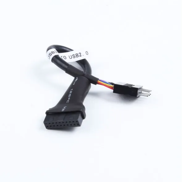 Новый 15 см USB 3 0 20pin Корпус Мужской к материнской плате 2 9pin Женский Кабель адаптер