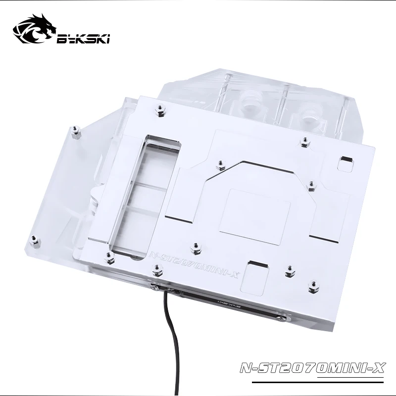 Bykski N ST2070MINI X GPU/VGA полное покрытие блок водяного охлаждения со светодиодной