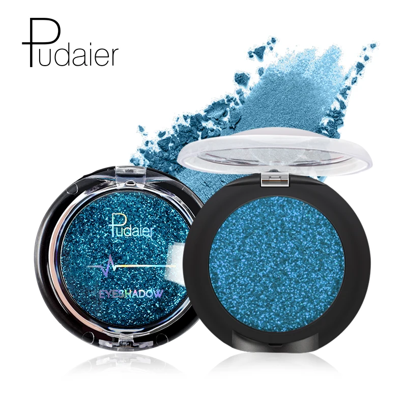 Pudaier 20 цветов блестящие пигментированные тени для век Pallete Золотой синий дымчатый