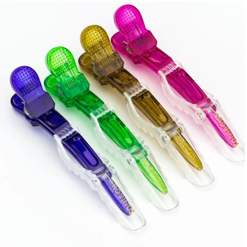 2 шт./лот зажим для волос с кристаллами крокодила Профессиональный инструмент