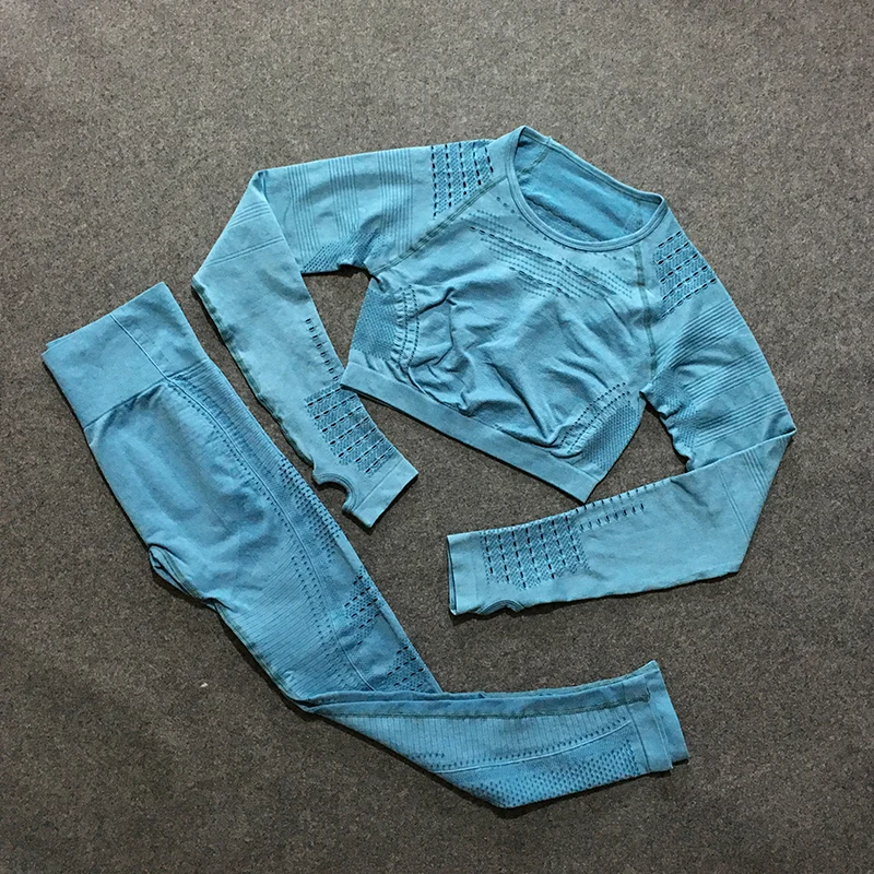 Женский спортивный костюм из 2 предметов безупречный трикотажный компрессионный