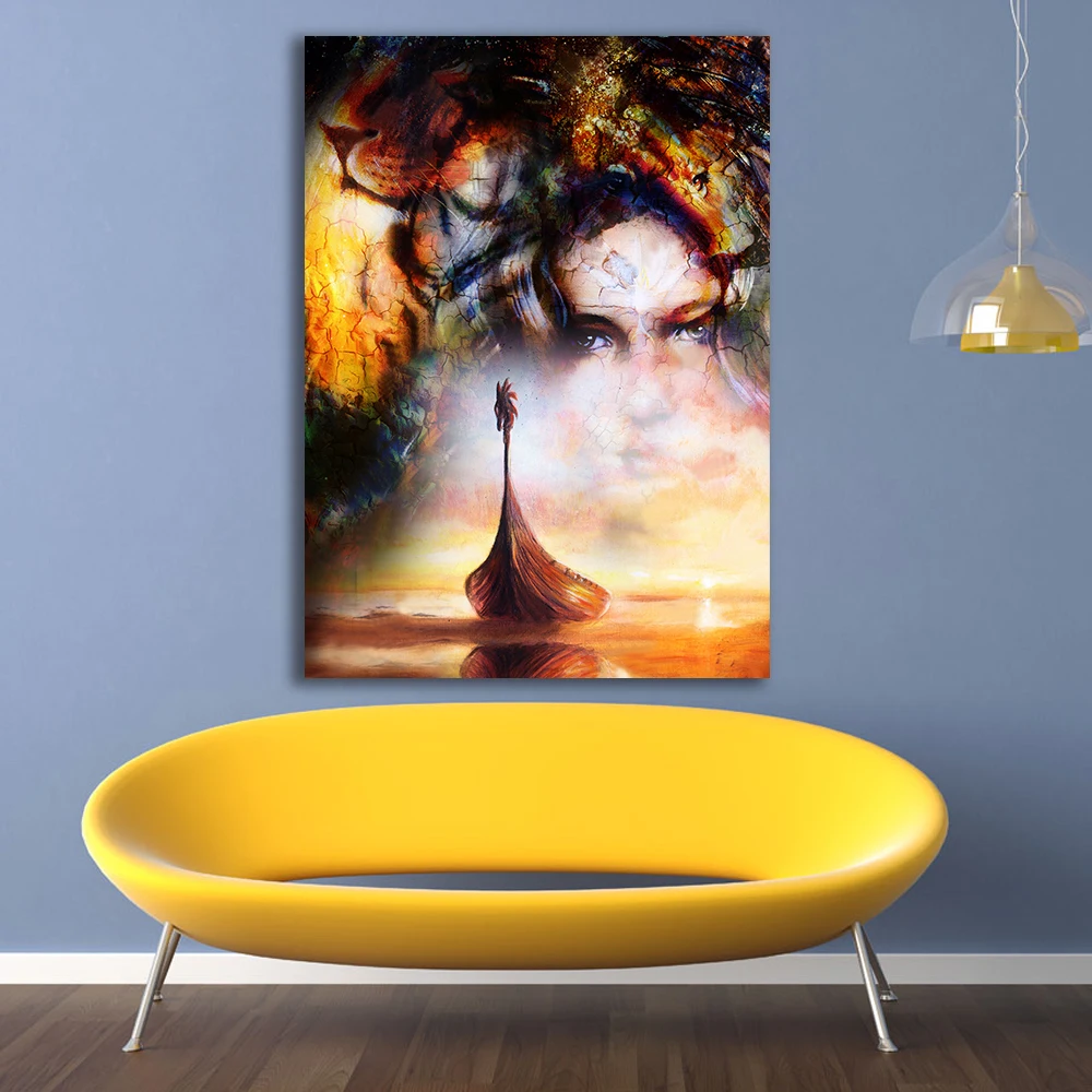 

Embelish 1 Pieces Large Boat On The Beach Posters For Living Room HD Canvas Oil Painting Home Decor Wall Pictures