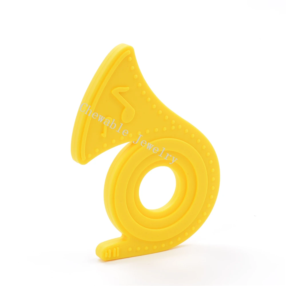 

BPA Free Baby Chewable Silicone Pendants Silicone Teether Silicone Horn Teething Toy