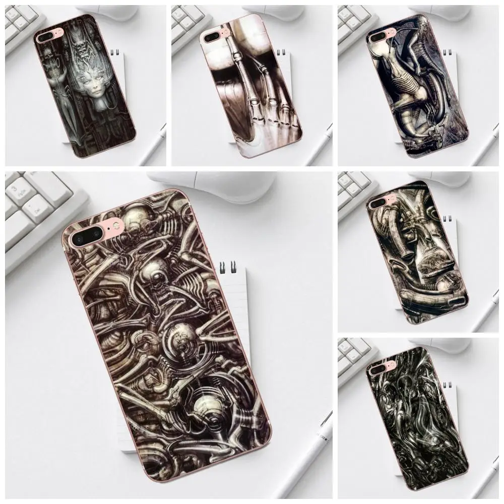 Qdowpz хит продаж дизайнерский чехол Hr Giger для iPhone X XS Max XR 4 4S 5 5C SE 6 6S 7 8 Plus Galaxy A3 A5 J1 J3 J5 J7
