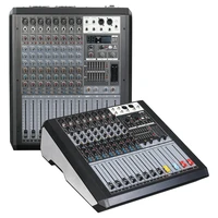 mixing console recorder 48 v phantom power monitor aux effect path 8 12 channel audio mixer usb comes with power amplifier jd