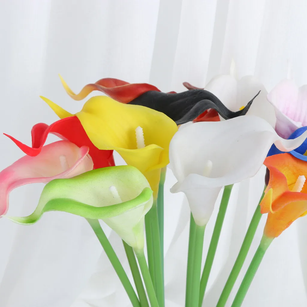2019 новый стиль мини искусственная Калла Лилия искусственный цветок для свадьбы