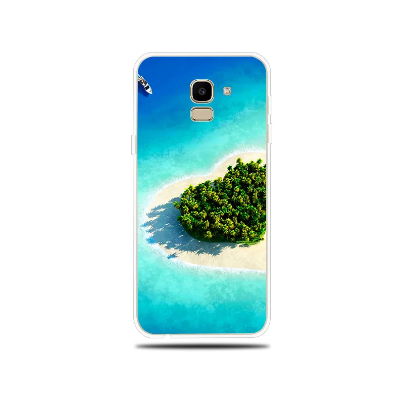 Silicone Case For Samsung Galaxy J1 J2 J3 J5 J7 Prime 2017 2016 2015 Pro Cover Beach Scenery J4 J6 J8 2018 Phone |