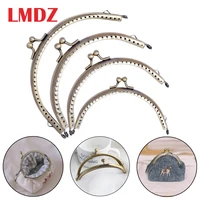 lmdz 1pcs bronze diy kiss clasp arch metal frame casual coin purse bag wallet lock handbag clutch handle 8 5cm 10 5cm 12 5cm