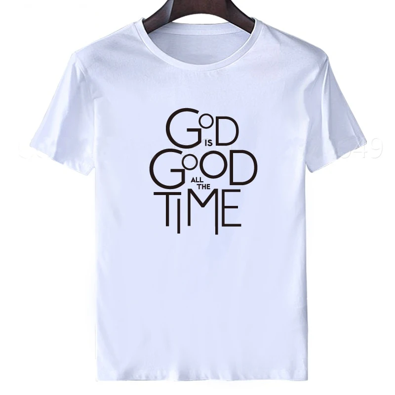 Женская футболка с надписью God Is Good свободная простая хлопковая размера XXXL в