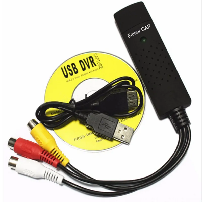 Pro USB видео тюнер карта ТВ DVD VHS записывающая Аудио AV адаптер одна захвата для