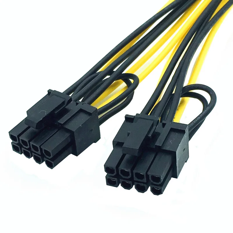 GPU 6pin PCI Express до 2 x PCIe 8pin (6 + 2) шахтный кабель для материнской платы видеокарты e VGA
