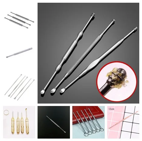 1Pc Ear Wax Pickers Ear Cleaner Spoon 11Styles Ear Care Clean Tool Stainless Steel Earpick Wax Remover Curette Ear Pick Hot Sale