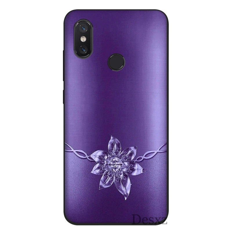 Desxz сотовый Чехол для телефона для Xiaomi Redmi GO 7 4X 4A 5A 5 6 6A Pro S2 плюс Чехол цветок с кристаллами стразами в виде ракушки
