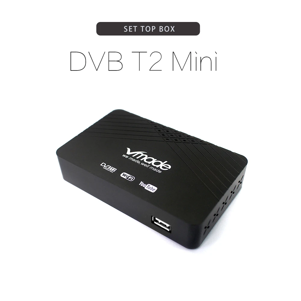 Vmade Новый полностью HD 1080 p цифровой наземный DVB T2 Мини телеприставка H.264 MPEG 4